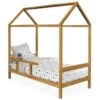 Lit Cabane Pin Massif Effet Chêne Clair Wisty 90x190 Cm 1 Lit Cabane Pin Massif Effet Chêne Clair Wisty 90x190 Cm -Lexibook Magasin lit cabane pin massif effet chene clair willow 90x190 cm 3327480044759 579575