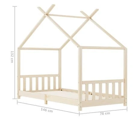 Lit Cabane Pin Massif Naturel Dorma 70x140 Cm 2 7 Lit Cabane Pin Massif Naturel Dorma 70x140 Cm 2 – Image 5