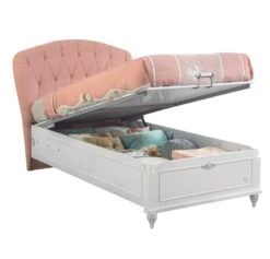 Lit Coffre Enfant Avec Tête En Tissu Rose Romantika 100x200 Cm -Lexibook Magasin lit coffre enfant avec tete en tissu rose romantika 100x200 cm 8681875091670 1519121