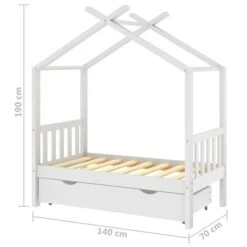 Lit D'enfant Avec Un Tiroir Blanc Pin Massif 70x140 Cm 15 Lit D'enfant Avec Un Tiroir Blanc Pin Massif 70x140 Cm -Lexibook Magasin lit d enfant avec un tiroir blanc pin massif 70x140 cm 3666722779005 997586