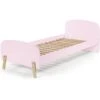 Lit Enfant 90x200 Cm Bois Vieux Rose Et Pieds Pin Massif Clair Kiddy -Lexibook Magasin lit enfant 90x200 cm bois vieux rose kiddy 5420070221832 691855