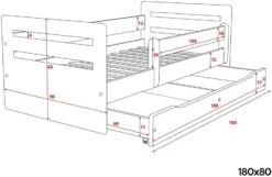 Lit Enfant Avec Barrière De Sécurité Amovible Blanc Moly -Lexibook Magasin lit enfant avec barriere de securite amovible blanc moly 3666722174848 1223601