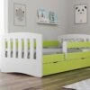 Lit Enfant Avec Barrière De Sécurité Amovible Vert Klaky -Lexibook Magasin lit enfant avec barriere de securite amovible vert klaky 3666722173735 1223781