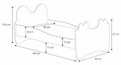 Lit Enfant Avec Motif Petit Lion Bleu 70x140 Ou 80x160 Cm - Matelas Inclus - Tiroir De Rangement -Lexibook Magasin lit enfant avec motif petit lion bleu 70x140 ou 80x160 cm matelas inclus tiroir de rangement 3666722947206 1511641