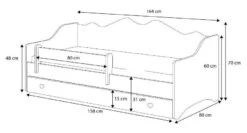 Lit Enfant Avec Tiroirs De Rangement Bois Blanc 80x160 Cm Petit Coeur Rose Kelly -Lexibook Magasin lit enfant avec tiroirs de rangement bois blanc 80x160 cm petit coeur rose kelly 3666722947046 1509758
