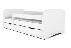 Lit Enfant Blanc Avec Sommiers Et Barrière De Sécurité Amovible Drimy -Lexibook Magasin lit enfant blanc avec sommiers et barriere de securite amovible drimy 3666722169981 1235800