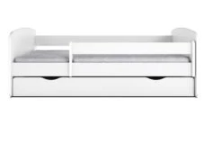 Lit Enfant Blanc Avec Sommiers Et Barrière De Sécurité Amovible Drimy -Lexibook Magasin lit enfant blanc avec sommiers et barriere de securite amovible drimy 3666722169981 1235801