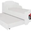 Lit Enfant Bois Blanc Impression Voiture Cars 2 Couchages 70x140 Ou 80x160 Cm - Sommier Et Matelas Inclus - Madale -Lexibook Magasin lit enfant bois blanc impression voiture cars 2 couchages 70x140 ou 80x160 cm sommier et matelas inclus madale 3666722956222 1512284