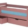 Lit Enfant Bois Pin Rose 90x200 Cm Avec 2 Tiroirs De Rangement Kiko -Lexibook Magasin lit enfant bois pin rose 90x200 cm avec 2 tiroirs de rangement kiko 3666722947527 1508916