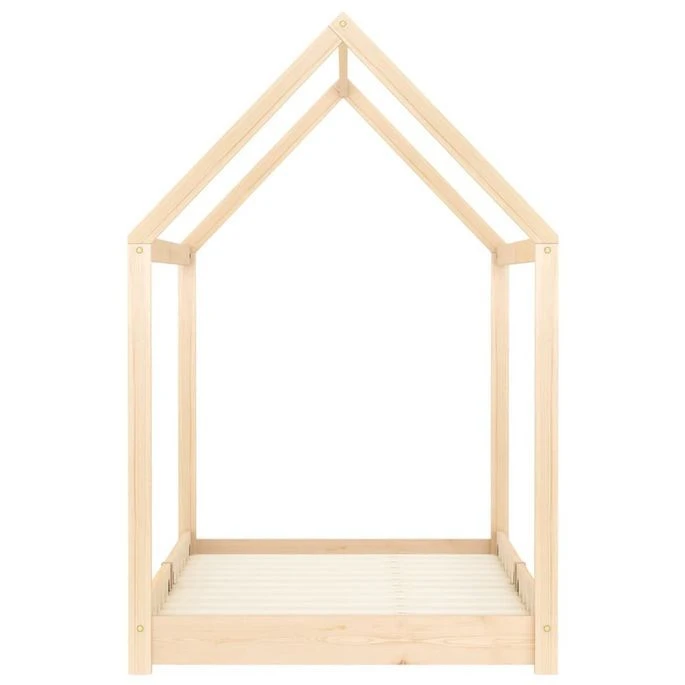Lit Enfant Cabane Bois De Pin Massif 80x160 Cm 6 Lit Enfant Cabane Bois De Pin Massif 80x160 Cm – Image 4