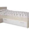 Lit Enfant L 90 X L 190 Cm - Décor Acacia Et Blanc Tiroir - Contemporain - CHARLEMAGNE -Lexibook Magasin lit enfant l 90 x l 190 cm decor acacia et blanc tiroir contemporain charlemagne 3480940226314 575546