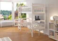 Lit Enfant Mezzanine Bois De Pin Naturel 90x200 Cm Mikola -Lexibook Magasin lit enfant mezzanine bois de pin naturel 90x200 cm mikola 3666722954051 1508842
