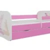 Lit Enfant Rose Petite Fée Avec Sommiers Et Barrière De Sécurité Amovible Drimy -Lexibook Magasin lit enfant rose petite fee avec sommiers et barriere de securite amovible drimy 3666722165402 1235521