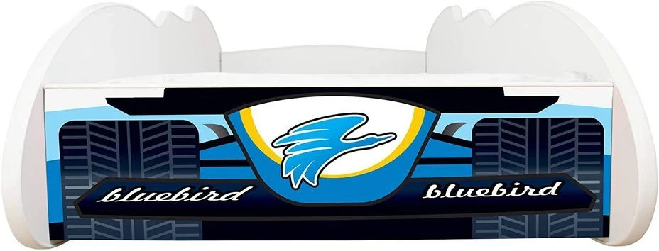 Lit Enfant Voiture F1 Blue Bird Bleu 70x140 Cm - Sommier Et Matelas Inclus 5 Lit Enfant Voiture F1 Blue Bird Bleu 70x140 Cm - Sommier Et Matelas Inclus – Image 3