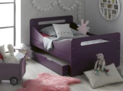 Lit évolutif Avec Tiroir 90x140/190 Cm Bois Violet Féroé