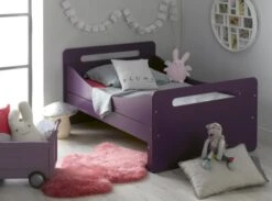 Lit évolutif Avec Tiroir 90x140/190 Cm Bois Violet Féroé -Lexibook Magasin lit evolutif avec tiroir 90x140 190 cm bois violet feroe 655760