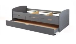 Lit Gigogne 4 Tiroirs Pin Massif Vernis Gris Eureka 90x200 Cm -Lexibook Magasin lit gigogne 4 tiroirs pin massif vernis gris eureka 90x200 cm 4010340862103 241998