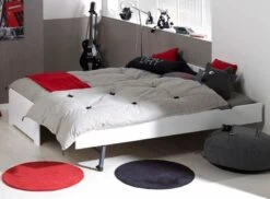 Lit Gigogne 90x200 Cm Bois Blanc Féroé -Lexibook Magasin lit gigogne 90x200 cm bois blanc feroe 3700429605233 655589