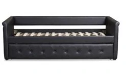 Lit Gigogne Simili Cuir Noir Capitonné Mark 90 -Lexibook Magasin lit gigogne simili cuir noir capitonne mark 90 3327480034750 234883