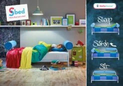 Lit Junior Modulable Polochon Bleu