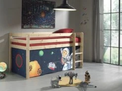 Lit Mezzanine 90x200 Cm Avec Tente Espace Pin Massif Clair Pino 7 Lit Mezzanine 90x200 Cm Avec Tente Espace Pin Massif Clair Pino -Lexibook Magasin lit mezzanine 90x200 cm avec tente espace pin massif clair pino 5420070217453 270396