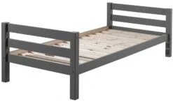 Lit Mezzanine 90x200 Cm Et Lit Simple 90x200 Cm Pin Massif Gris Pino -Lexibook Magasin lit mezzanine 90x200 cm et lit simple 90x200 cm pin massif gris pino 5420070235181 719591