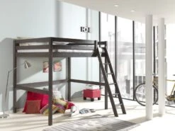 Lit Mezzanine Pin Massif Taupe Pino 140x200 Cm -Lexibook Magasin lit mezzanine pin massif taupe pino 140x200 cm 5420070226769 269431