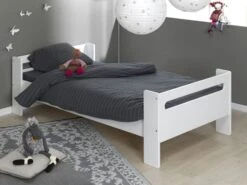 Lit Modulable Mi Hauteur Blanc London 90x200cm -Lexibook Magasin lit modulable mi hauteur blanc london 90x200cm 132493