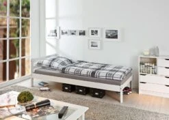 Lit Pin Massif Vernis Blanc Funky 90 -Lexibook Magasin lit pin massif vernis blanc funky 90 4010340092173 143749