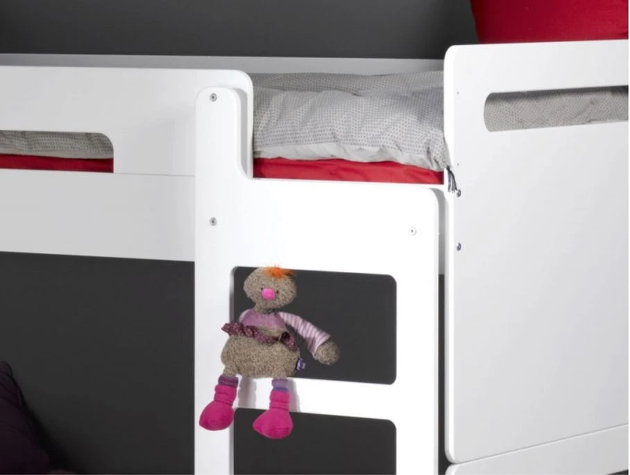 Lit Superposable Modulable Blanc Solly 90x200cm 4 Lit Superposable Modulable Blanc Solly 90x200cm â Image 2