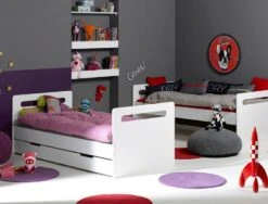 Lit Superposable Modulable Blanc Solly 90x200cm 12 Lit Superposable Modulable Blanc Solly 90x200cm -Lexibook Magasin lit superposable modulable blanc solly 90x200cm 219398