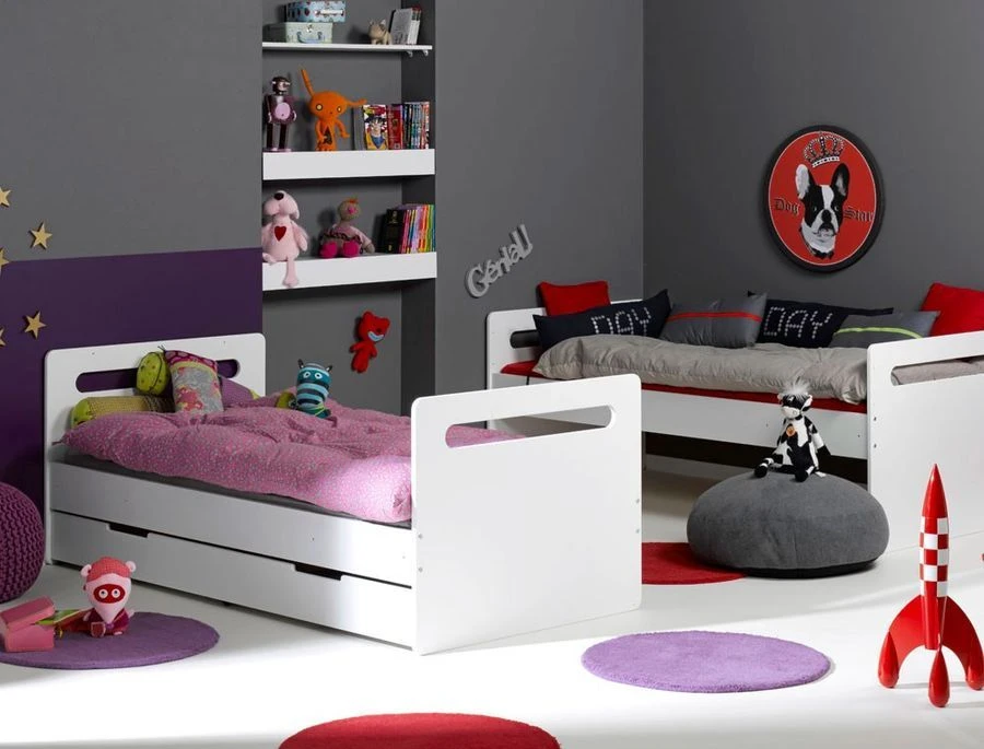 Lit Superposable Modulable Blanc Solly 90x200cm 7 Lit Superposable Modulable Blanc Solly 90x200cm â Image 5