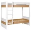 Lit Superposé 90x200 Cm Bois Blanc Et Chêne Clair Nomade -Lexibook Magasin lit superpose 90x200 cm bois blanc et chene clair nomade 3700429621073 654497