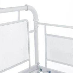 Lit Surélevé Enfant 90 X 190 Cm En Métal - Gris Clair - Sommier Inclus - JULY -Lexibook Magasin lit sureleve enfant 90 x 190 cm en metal gris clair sommier inclus july 3612400210834 536234