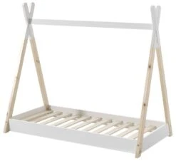 Lit Tipi 70x140 Cm Pin Massif Clair Et Blanc Inia -Lexibook Magasin lit tipi 70x140 cm pin massif clair et blanc tipi 5420070229036 271969