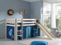 Lit Toboggan 90x200 Cm Avec Tente Astra Pin Massif Clair Pino -Lexibook Magasin lit toboggan 90x200 cm avec tente astra pin massif clair pino 5420070228176 709339