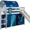 Lit Toboggan 90x200 Cm Avec Tente Tunnel Et 3 Pochettes Astra Pin Massif Blanc Pino -Lexibook Magasin lit toboggan 90x200 cm avec tente tunnel et 3 pochettes astra pin massif blanc pino 5420070228077 712375