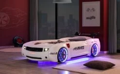 Lit Voiture De Course Blanc Full Options Fusion 90x190 Cm -Lexibook Magasin lit voiture de course blanc full options fusion 90x190 cm 3666722818728 1466255