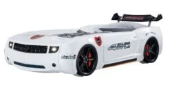 Lit Voiture De Course Blanche Avec Led Et Bruitage Fusion 90x190 Cm -Lexibook Magasin lit voiture de course blanche avec led et bruitage fusion 90x190 cm 3666722818766 1466218
