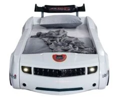 Lit Voiture De Course Blanche Avec Led Et Bruitage Fusion 90x190 Cm -Lexibook Magasin lit voiture de course blanche avec led et bruitage fusion 90x190 cm 3666722818766 1466219