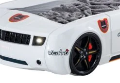 Lit Voiture De Course Blanche Avec Led Et Bruitage Fusion 90x190 Cm -Lexibook Magasin lit voiture de course blanche avec led et bruitage fusion 90x190 cm 3666722818766 1466220