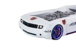 Lit Voiture De Course Blanche Avec Led Et Bruitage Fusion 90x190 Cm -Lexibook Magasin lit voiture de course blanche avec led et bruitage fusion 90x190 cm 3666722818766 1466225