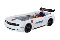 Lit Voiture De Course Blanche Avec Led Et Bruitage Fusion 90x190 Cm -Lexibook Magasin lit voiture de course blanche avec led et bruitage fusion 90x190 cm 3666722818766 1466226