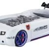 Lit Voiture De Course Blanche Avec Led Et Bruitage Fusion 90x190 Cm -Lexibook Magasin lit voiture de course blanche avec led et bruitage fusion 90x190 cm 3666722818766 1466227