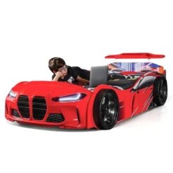 Lit Voiture De Course Turbo V1 Rouge 90x190 Cm -Lexibook Magasin lit voiture de course turbo v1 rouge 90x190 cm 1213859