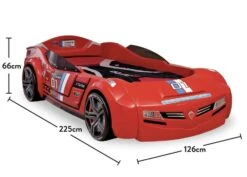 Lit Voiture Rouge Avec Phares Bruitages Et Télécommande Karting 90x190 Cm -Lexibook Magasin lit voiture rouge avec phares bruitages et telecommande karting 90x190 cm 3666722937733 1501435