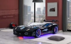 Lit Voiture Turbo V7 Noir à Led -Lexibook Magasin lit voiture turbo v7 noir a led 3666722819176 1466320