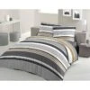 LOVELY HOME Parure De Couette Coton STRIPES - Gris - 240x260 Cm 1 LOVELY HOME Parure De Couette Coton STRIPES - Gris - 240x260 Cm -Lexibook Magasin lovely home parure de couette coton stripes gris 240x260 cm 5037632622275 460261