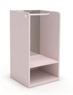 Meuble Penderie Rose Avec Miroir Sans Pieds Et Patère étoile Rose