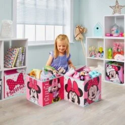 Disney MINNIE Lot De 4 Cubes De Rangement Et Décoratifs -Lexibook Magasin minnie lot de 4 cubes de rangement et decoratifs 5013138670811 1011172